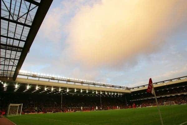 LIVERPOOL, ENGLAND - SATURDAY FEBRUARY 5th 2005: A general view of Liverpool's Anfield stadium during the Premiership match against Fulham. (Pic by David Rawcliffe/Propaganda)