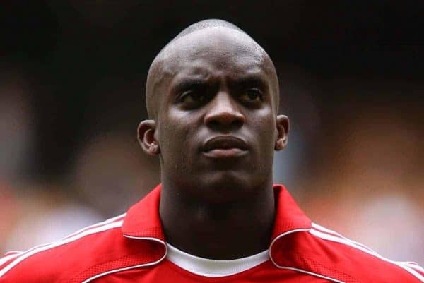 CARDIFF, WALES - SUNDAY, AUGUST 13th, 2006: Liverpool's Momo Sissoko lines-up to face Chelsea before the Community Shield match at the Millennium Stadium. (Pic by David Rawcliffe/Propaganda)