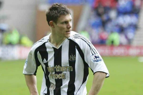 Wigan, England - Sunday, February 25, 2007: Newcastle United's James Milner looks dejected as they fail to score a goal against Wigan Athletic during the Premiership match at the JJB Stadium. (Pic by David Rawcliffe/Propaganda)