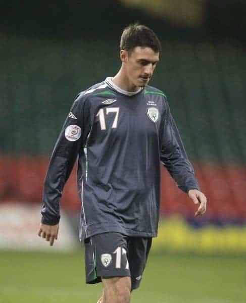 CARDIFF, WALES - Saturday, November 17, 2007: Republic of Ireland's Darren Potter during the UEFA Euro 2008 Qualifying Group D match at the Millennium Stadium. (Pic by David Rawcliffe/Propaganda)