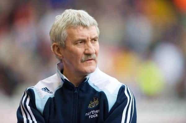 LIVERPOOL, ENGLAND - Saturday, March 8, 2008: Newcastle United's assistant coach Terry McDermott during the Premiership match at Anfield. (Photo by David Rawcliffe/Propaganda)