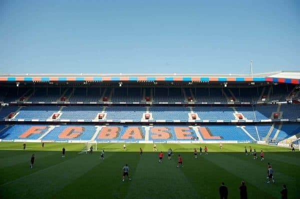 BASEL, SWITZERLAND - Monday, October 11, 2010: Wales players during a training session ahead of the UEFA Euro 2012 qualifying Group G match against Switzerland. (Pic by David Rawcliffe/Propaganda)