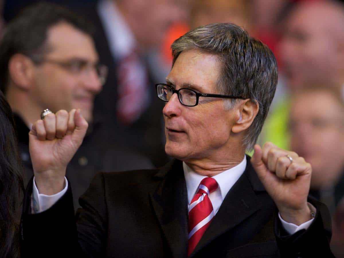 LIVERPOOL, ENGLAND - Sunday, November 7, 2010: Liverpool's owner John W. Henry during the Premiership match against Chelsea at Anfield. (Photo by David Rawcliffe/Propaganda)