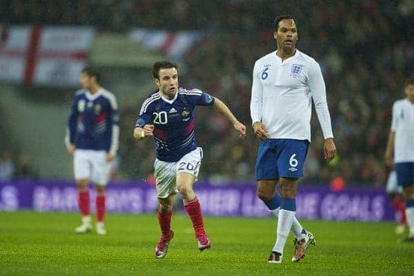 LONDON, ENGLAND - Wednesday, November 17, 2010: France's Mathieu Valbuena in action against England during the International Friendly match at Wembley Stadium. (Pic by: David Rawcliffe/Propaganda)