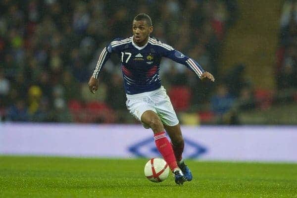 LONDON, ENGLAND - Wednesday, November 17, 2010: France's Yann M'Vila in action against England during the International Friendly match at Wembley Stadium. (Pic by: David Rawcliffe/Propaganda)