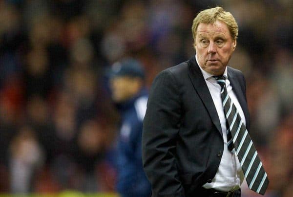 STOKE-ON-TRENT, ENGLAND - Tuesday, September 20, 2011: Tottenham Hotspur's manager Harry Redknapp looks dejected during the Football League Cup 3rd Round match against Stoke City at the Britannia Stadium. (Pic by David Rawcliffe/Propaganda)