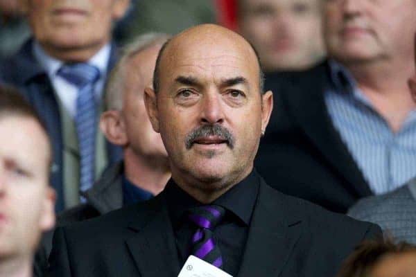 LIVERPOOL, ENGLAND - Saturday, September 24, 2011: Liverpool's former goalkeeper Bruce Grobbelaar in the stands before the Premiership match against Wolverhampton Wanderers at Anfield. (Pic by David Rawcliffe/Propaganda)