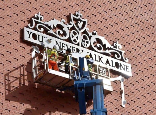 12.07.16 Installation of Main Stand Crest 19