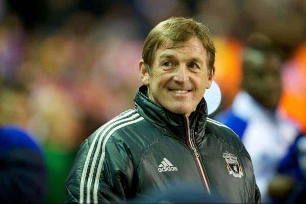 LIVERPOOL, ENGLAND - Tuesday, March 13, 2012: Liverpool's manager Kenny Dalglish before the Premiership match against Everton at Anfield. (Pic by David Rawcliffe/Propaganda)