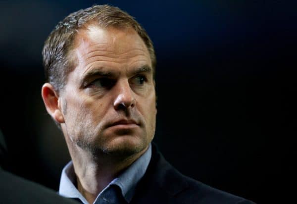 MANCHESTER, ENGLAND - Tuesday, November 6, 2012: AFC Ajax's manager Frank De Boer before the UEFA Europa League Round of 16 2nd Leg match against Manchester City at City of Manchester Stadium. (Pic by Vegard Grott/Propaganda)