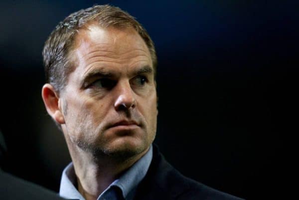 MANCHESTER, ENGLAND - Tuesday, November 6, 2012: AFC Ajax's manager Frank De Boer before the UEFA Europa League Round of 16 2nd Leg match against Manchester City at City of Manchester Stadium. (Pic by Vegard Grott/Propaganda)