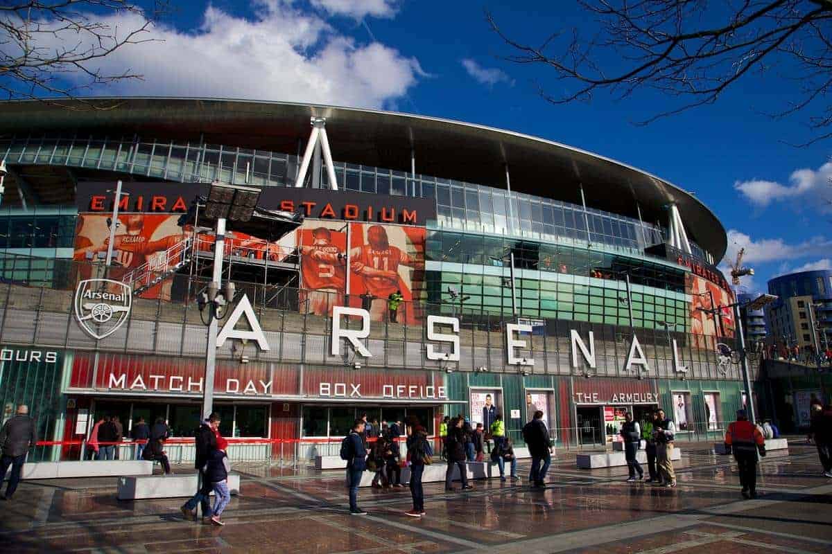 LONDON, ENGLAND - Sunday, February 16, 2014: Arsenal's Emirates Stadium before the FA Cup 5th Round match between Arsenal and Liverpool. (Pic by David Rawcliffe/Propaganda)