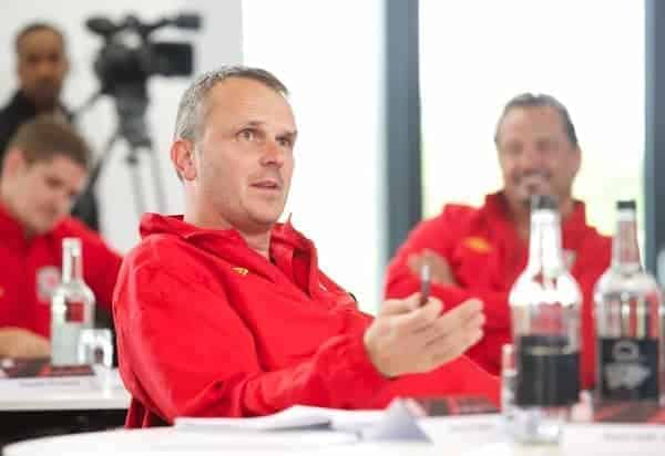 NEWPORT, WALES - Wednesday, May 22, 2013: Dietmar Hamann during the Football Association of Wales' UEFA Pro Licence Course 2013 at Dragon Park. (Pic by David Rawcliffe/Propaganda)