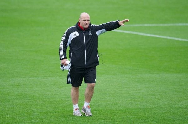 NEWPORT, WALES - Wednesday, May 22, 2013: Gary Brabin during the Football Association of Wales' UEFA Pro Licence Course 2013 at Dragon Park. (Pic by David Rawcliffe/Propaganda)