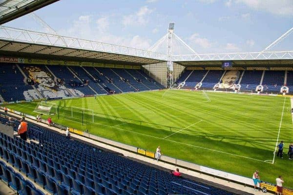 PRESTON, ENGLAND - Saturday, July 13, 2013: A general view of Preston North End's Deepdale  before a preseason friendly match against Liverpool. (Pic by David Rawcliffe/Propaganda)