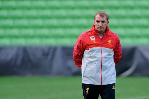 MELBOURNE, AUSTRALIA - Monday, July 22, 2013: Liverpool's manager Brendan Rodgers during a training session at Aami Park ahead of their preseason friendly against Melbourne Victory. (Pic by David Rawcliffe/Propaganda)