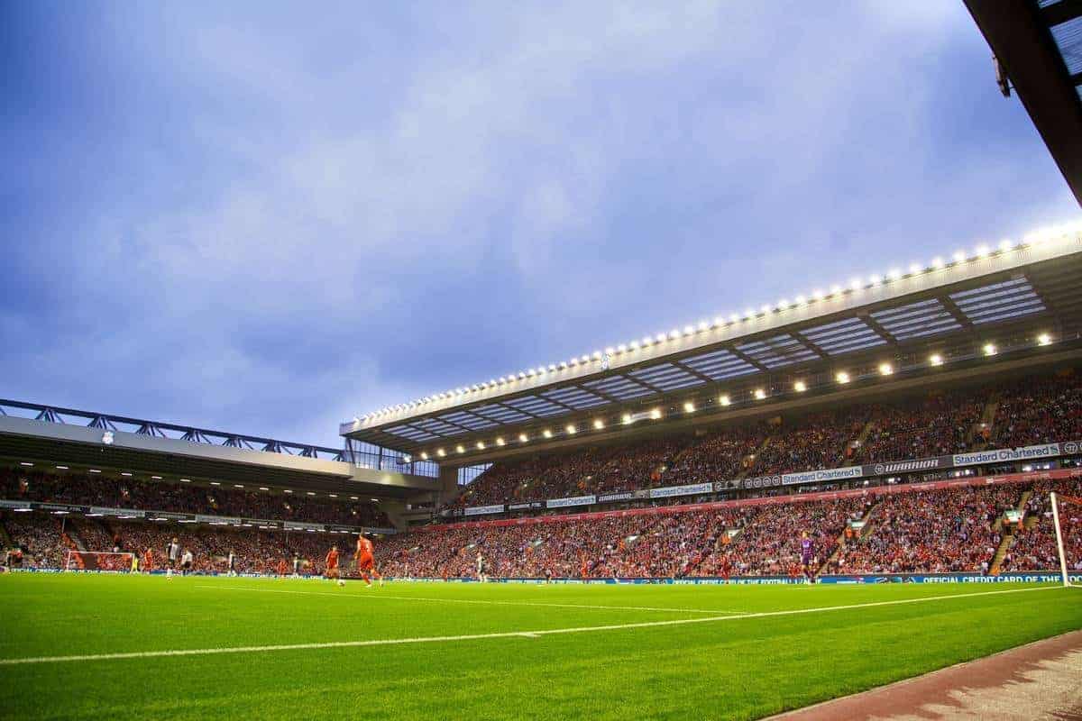 LIVERPOOL, ENGLAND - Tuesday, August 27, 2013: Liverpool take on Notts County during the Football League Cup 2nd Round match at Anfield. (Pic by David Rawcliffe/Propaganda) generic