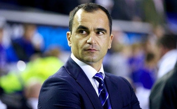 LIVERPOOL, ENGLAND - Monday, September 30, 2013: Everton's manager Roberto Martinez before the Premiership match against Newcastle United at Goodison Park. (Pic by David Rawcliffe/Propaganda)