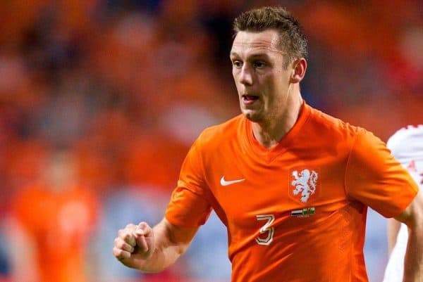 AMSTERDAM, NETHERLANDS - Wednesday, June 4, 2014: Netherlands' Stefan de Vrij in action against Wales during the International Friendly match at the Amsterdam Arena. (Pic by David Rawcliffe/Propaganda)