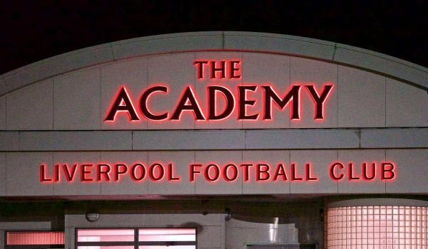 KIRKBY, ENGLAND - Monday, February 16, 2015: Liverpool's Academy during the Under 21 FA Premier League match at the Kirkby Academy. (Pic by David Rawcliffe/Propaganda)