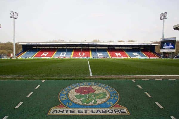 BLACKBURN, ENGLAND - Wednesday, April 8, 2015: A general view of Blackburn Rovers' Ewood Park Stadium before the FA Cup 6th Round Quarter-Final Replay match against Liverpool. (Pic by David Rawcliffe/Propaganda)