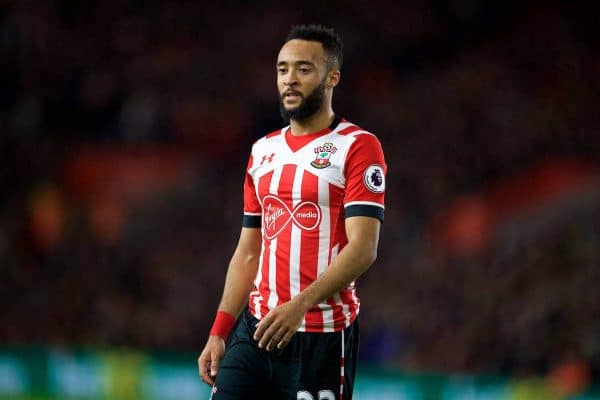 SOUTHAMPTON, ENGLAND - Wednesday, January 11, 2017: Southampton's Nathan Redmond in action against Liverpool during the Football League Cup Semi-Final 1st Leg match at St. Mary's Stadium. (Pic by David Rawcliffe/Propaganda)