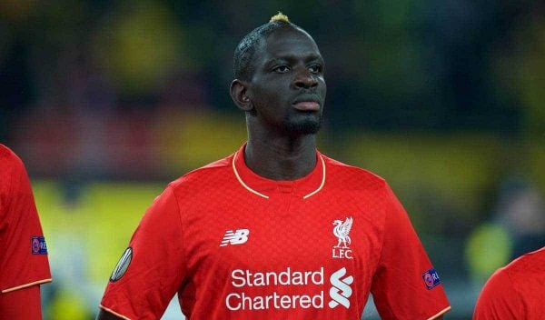 DORTMUND, GERMANY - Thursday, April 7, 2016: Liverpool's Mamadou Sakho before the UEFA Europa League Quarter-Final 1st Leg match against Borussia Dortmund at Westfalenstadion. (Pic by David Rawcliffe/Propaganda)