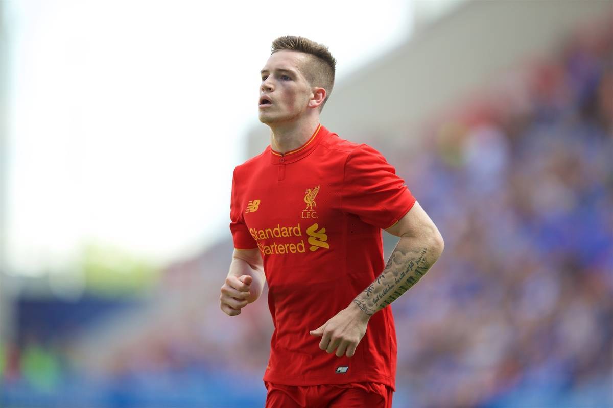 WIGAN, ENGLAND - Sunday, July 17, 2016: Liverpool's Ryan Kent in action against Wigan Athletic during a pre-season friendly match at the DW Stadium. (Pic by David Rawcliffe/Propaganda)