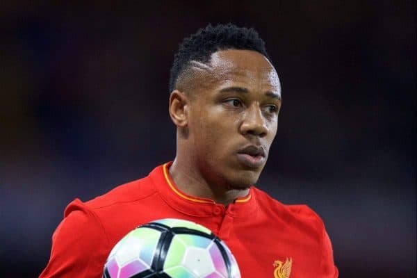 LONDON, ENGLAND - Friday, September 16, 2016: Liverpool's Nathaniel Clyne in action against Chelsea during the FA Premier League match at Stamford Bridge. (Pic by David Rawcliffe/Propaganda)