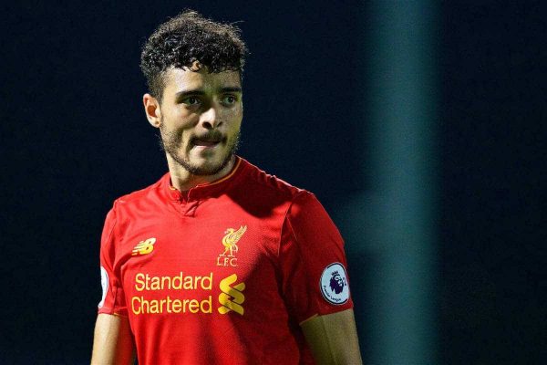 STEVENAGE, ENGLAND - Monday, September 19, 2016: Liverpool's Tiago Ilori in action against Tottenham Hotspur during the FA Premier League 2 Under-23 match at Broadhall. (Pic by David Rawcliffe/Propaganda)STEVENAGE, ENGLAND - Monday, September 19, 2016: Liverpool's Tiago Ilori in action against Tottenham Hotspur during the FA Premier League 2 Under-23 match at Broadhall. (Pic by David Rawcliffe/Propaganda)