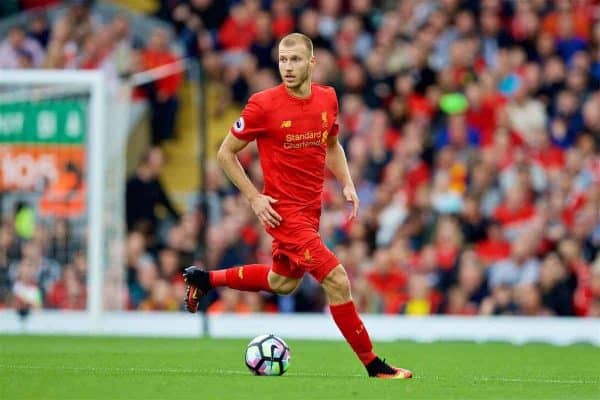 LIVERPOOL, ENGLAND - Saturday, September 24, 2016: Liverpool's Ragnar Klavan in action against Hull City during the FA Premier League match at Anfield. (Pic by David Rawcliffe/Propaganda)