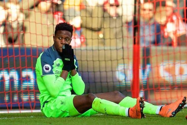 BOURNEMOUTH, ENGLAND - Sunday, December 4, 2016: Liverpool's Divock Origi looks dejected after missing a chance against AFC Bournemouth during the FA Premier League match at Dean Court. (Pic by David Rawcliffe/Propaganda)