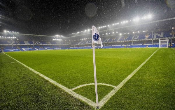 LIVERPOOL, ENGLAND - Tuesday, December 13, 2016: The rain falls before Everton's match against Arsenal in the FA Premier League match at Goodison Park. (Pic by Gavin Trafford/Propaganda)