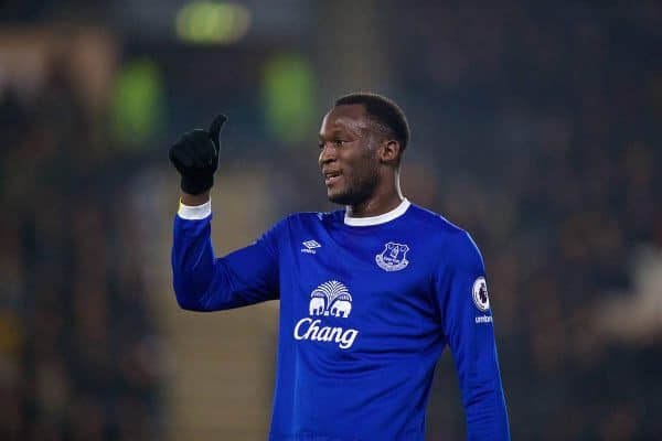 KINGSTON-UPON-HULL, ENGLAND - Friday, December 30, 2016: Everton's Romelu Lukaku in action against Hull City during the FA Premier League match at the KCOM Stadium. (Pic by David Rawcliffe/Propaganda)