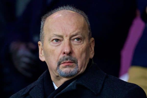 LIVERPOOL, ENGLAND - Saturday, December 30, 2017: Liverpool's chief executive officer Peter Moore before the FA Premier League match between Liverpool and Leicester City at Anfield. (Pic by David Rawcliffe/Propaganda)