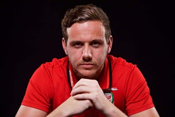 CARDIFF, WALES - Thursday, June 8, 2017: Wales' goalkeeper Daniel Ward poses for a portrait at the Vale Resort ahead of the 2018 FIFA World Cup Qualifying Group D match against Serbia. (Pic by David Rawcliffe/Propaganda)