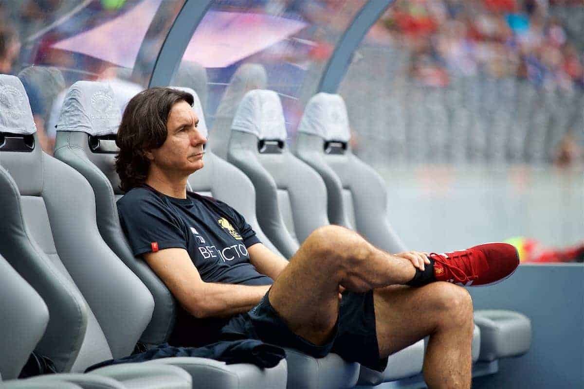 BERLIN, GERMANY - Saturday, July 29, 2017: Liverpool's assistant manager Zeljko Buvac before a preseason friendly match celebrating 125 years of football for Liverpool and Hertha BSC Berlin at the Olympic Stadium. (Pic by David Rawcliffe/Propaganda)