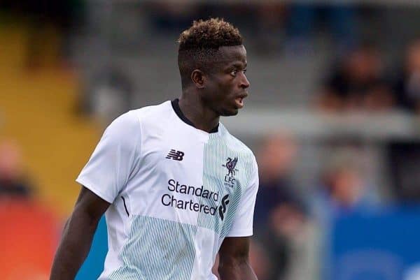 NUNEATON, ENGLAND - Saturday, July 29, 2017: Liverpool's Toni Gomes during a pre-season friendly between Liverpool and Coventry City at the Liberty Way Stadium. (Pic by Paul Greenwood/Propaganda)