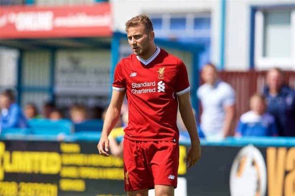 NUNEATON, ENGLAND - Sunday, July 30, 2017: Liverpool's Herbie Kane during a pre-season friendly between Liverpool and PSV Eindhoven at the Liberty Way Stadium. (Pic by Paul Greenwood/Propaganda)