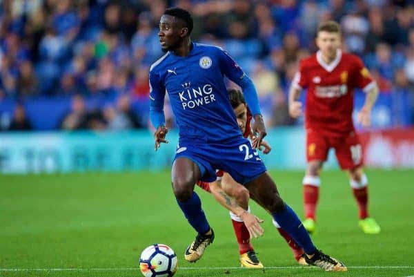 LEICESTER, ENGLAND - Saturday, September 23, 2017: Leicester City's Wilfred Ndidi during the FA Premier League match between Leicester City and Liverpool at the King Power Stadium. (Pic by David Rawcliffe/Propaganda)