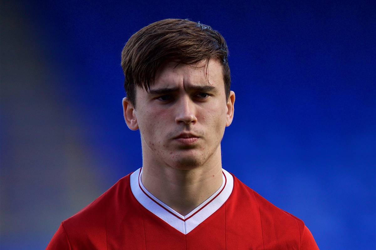 BIRKENHEAD, ENGLAND - Wednesday, November 1, 2017: Liverpool's Liam Millar before the UEFA Youth League Group E match between Liverpool and NK Maribor at Prenton Park. (Pic by David Rawcliffe/Propaganda)