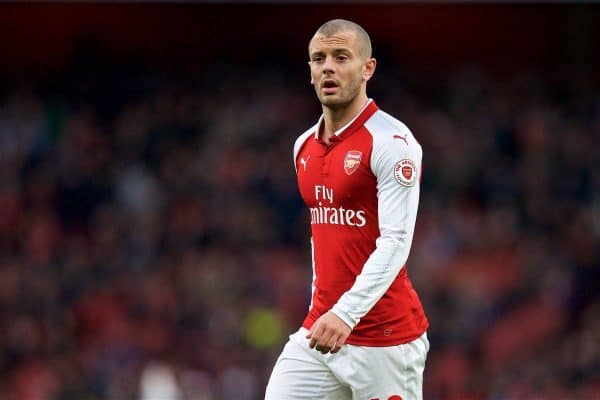 LONDON, ENGLAND - Friday, December 15, 2017: Arsenal's Jack Wilshere during the FA Premier League match between Arsenal and Newcastle United at the Emirates Stadium. (Pic by David Rawcliffe/Propaganda)