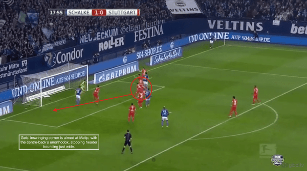 18' - Matip unorthodox header, just wide vs. Stuttgart