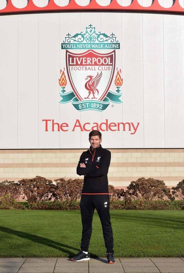 Steven Gerrard Liverpool academy coach (Andrew Powell / Liverpool FC)