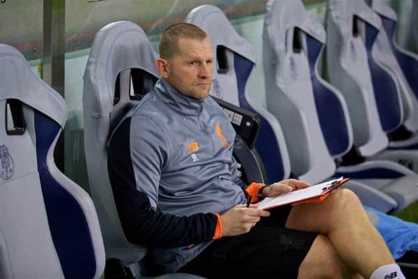 PORTO, PORTUGAL - Wednesday, February 14, 2018: Liverpool's goalkeeping coach John Achterberg before the UEFA Champions League Round of 16 1st leg match between FC Porto and Liverpool FC on Valentine's Day at the Estádio do Dragão. (Pic by David Rawcliffe/Propaganda)