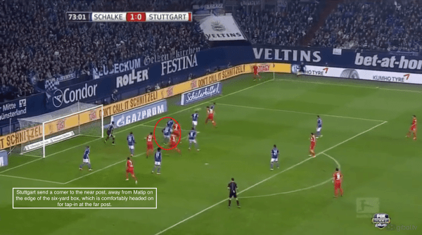 74' - Stuttgart goal, Matip bypassed