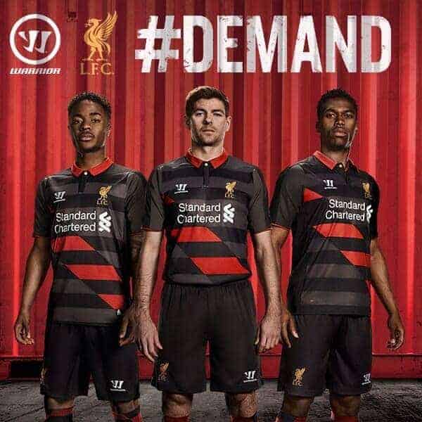 Liverpool black and sales red kit