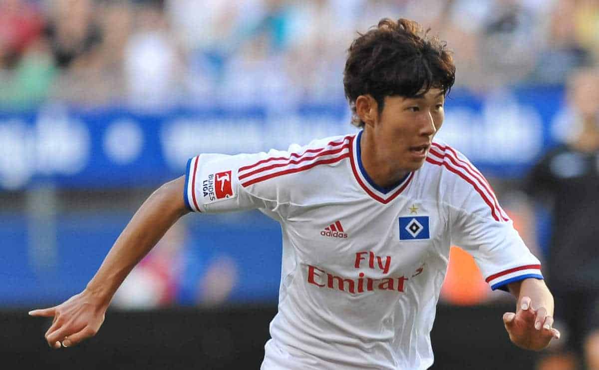 02.08.2011, Imtech Arena, Hamburg, GER, FSP, Hamburger SV (GER) vs Valencia FC (ESP) im Bild Einzelaktion Heung Min Son (Hamburg #15) ..// during friendly match Hamburger SV (GER) vs Valencia FC (ESP) on 2011/08/02, Imtech Arena, Hamburg EXPA Pictures © 2011, PhotoCredit: EXPA/ nph/ Witke ****** out of GER / CRO / BEL ******