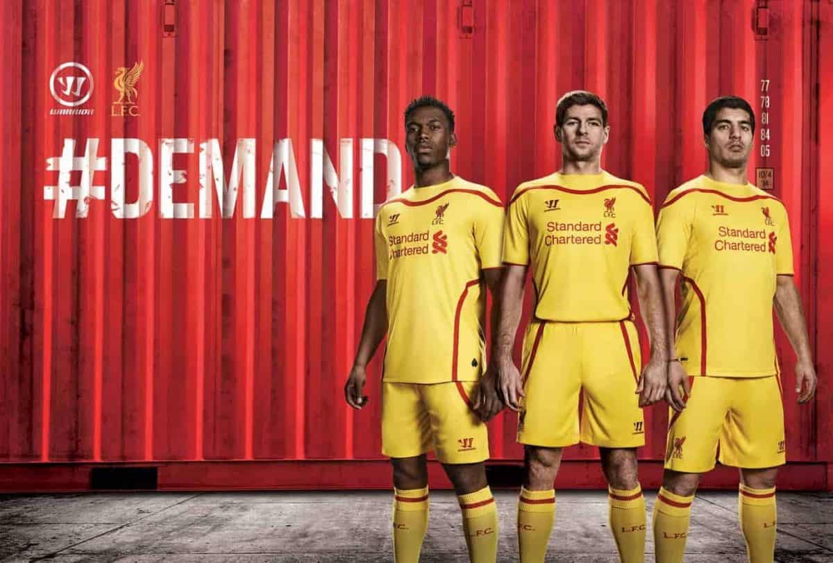 liverpool yellow jersey