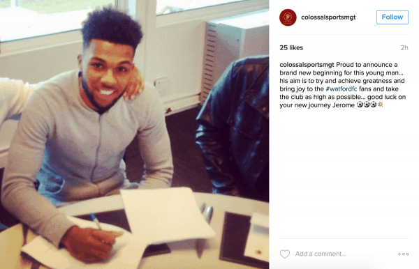 Jerome Sinclair signs for Watford